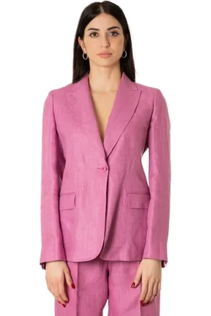 Max Mara Femme, Vestes, Rose, Taille: 42 FR Veste en Lin - Couleur Bouganville