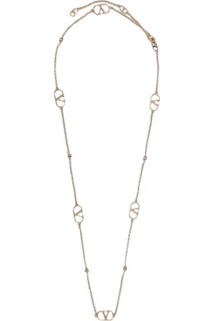 VALENTINO GARAVANI Femme, Accessoires, Jaune, Taille: ONE Size Elegant Jewel Men Gold Necklace