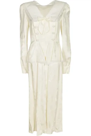 Alessandra Rich Femme, Robes, Blanc, Taille: 40 FR Robes Blanches Élégantes