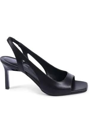 Calvin Klein Femme, Chaussures, Noir, Taille: 39 EU Escarpin slingback en cuir noir