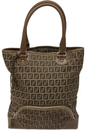 Fendi Femme, Pre-owned, Brun, Taille: ONE Size Pre-owned Toile sacs-main