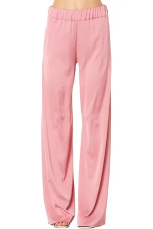 D.EXTERIOR Femme, Pantalons, Rose, Taille: 40 FR Pantalon large à jambe large - Pivoine