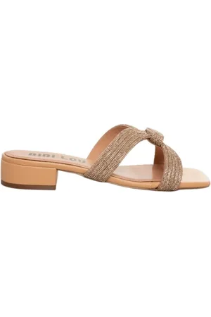 Bibi Lou Femme, Chaussures, , Taille: 41 EU Sandales en Cuir Nude Ornées