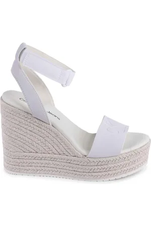 Calvin Klein Femme, Chaussures, , Taille: 41 EU Sandales compensées en espadrille