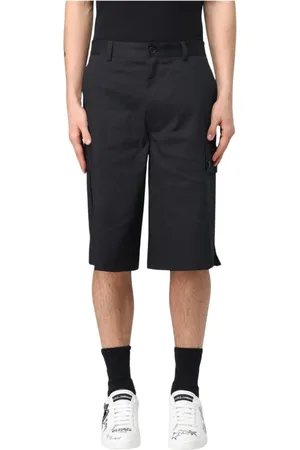 Dolce & Gabbana Homme, Shorts, Noir, Taille: XS Shorts Cargo Noirs avec Poches