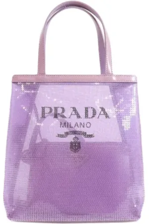 Prada Femme, Pre-owned, Violet, Taille: ONE Size Pre-owned Tissu sacs-prada