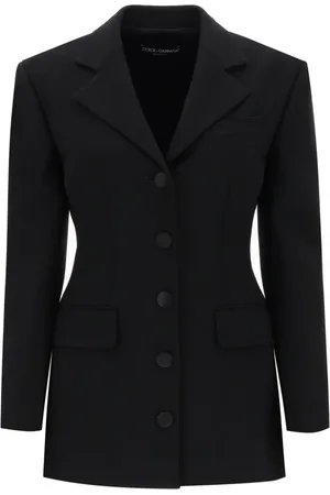 Dolce & Gabbana Femme, Vestes, Noir, Taille: 38 FR Veste Élégante pour Homme