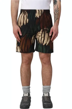 Msgm Homme, Shorts, Multicolore, Taille: S Shorts Casual Colorés avec Imprimé Banane