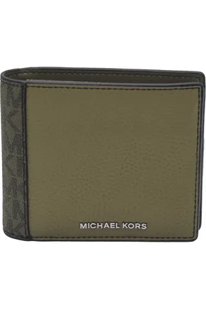 Michael Kors Homme, Accessoires, Vert, Taille: ONE Size Portefeuilles & Porte-cartes Élégants
