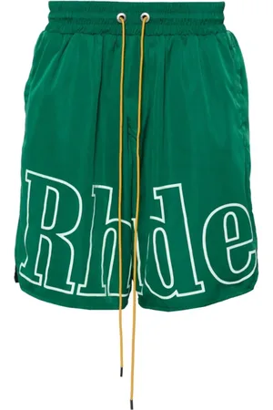 Rhude Homme, Shorts, Vert, Taille: S Short de survêtement à logo imprimé