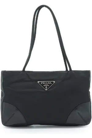 Prada Femme, Pre-owned, Noir, Taille: ONE Size Pre-owned Nylon sacs-main