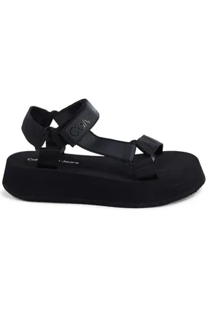Calvin Klein Femme, Chaussures, Noir, Taille: 40 EU Sandales sportives noires pour femmes