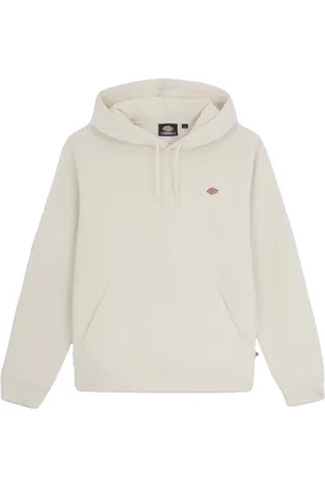 Dickies Homme, Sweatshirts et sweats à capuche, Blanc, Taille: M Beige Whitecap Grey Sweat à Capuche avec Doublure en Polaire