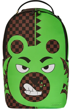 Sprayground Homme, Sacs, Vert, Taille: ONE Size Sac à dos Money Bear Dlxsv