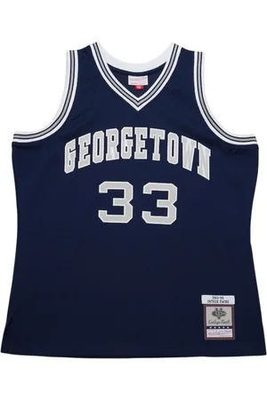 Mitchell & Ness Homme, Sport, Bleu, Taille: M Maillot Swingman Georgetown 1983-1984 Marine