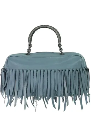 Bottega Veneta Femme, Pre-owned, Bleu, Taille: ONE Size Pre-owned Cuir sacs-main