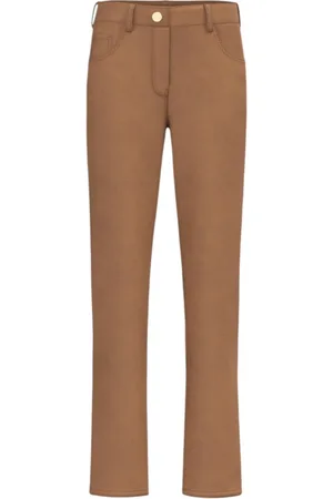 MARELLA Femme, Pantalons, Brun, Taille: 40 FR Pantalon Marron Jambe Droite