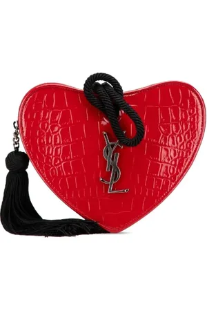 Saint Laurent Femme, Pre-owned, Rouge, Taille: ONE Size Pre-owned Tissu sacs-main