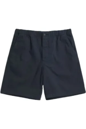Norse projects Homme, Shorts, Bleu, Taille: S Shorts en Coton Bleu avec Taille Élastique