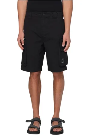 C.P. Company Homme, Shorts, Noir, Taille: L Shorts Beige avec Détail de la Lentille