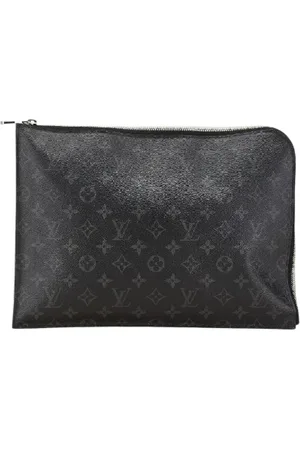 LOUIS VUITTON Homme, Pre-owned, Noir, Taille: ONE Size Pre-owned Toile pochettes-minaudieres