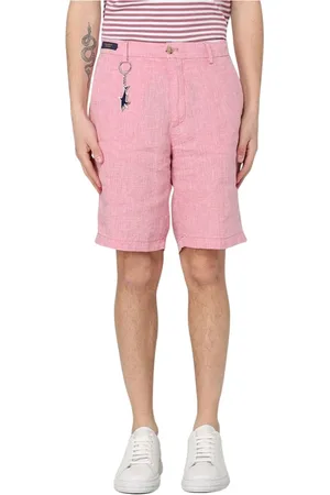 Paul & Shark Homme, Shorts, Rose, Taille: L Shorts en Lin Rose