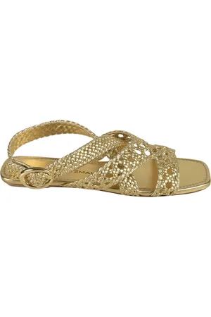 Stuart Weitzman Femme, Chaussures, Jaune, Taille: 40 EU Sandales Dorées pour Femmes