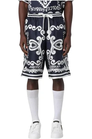 Dolce & Gabbana Homme, Shorts, Multicolore, Taille: M Shorts Imprimé Bandana Multicolore