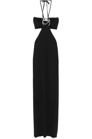 COPERNI Femme, Robes, Noir, Taille: 40 FR Robe Noire en Tricot avec Volant