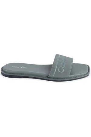Calvin Klein Femme, Chaussures, Vert, Taille: 36 EU Sandales Vertes Écologiques Look Chic