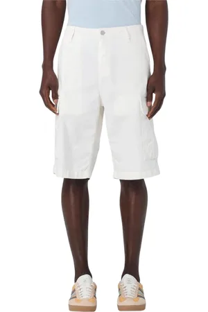 Carhartt Homme, Shorts, Blanc, Taille: W30 Shorts Cargo Élégants pour Hommes