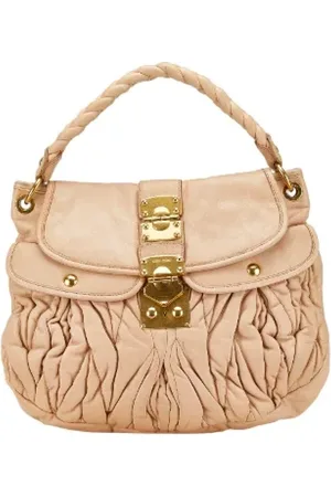 Miu Miu Femme, Pre-owned, , Taille: ONE Size Pre-owned Cuir sacs-main