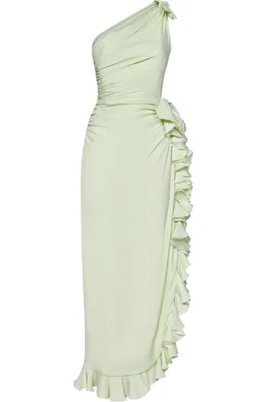 Giambattista Valli Femme, Robes, Vert, Taille: 36 FR Robe Verte à Une Épaule avec
