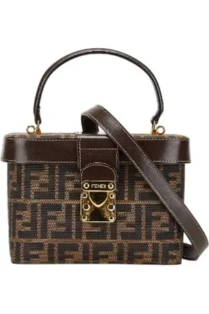 Fendi Femme, Pre-owned, Brun, Taille: ONE Size Pre-owned Toile sacs-main