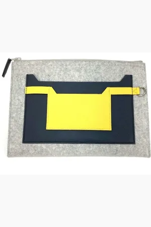 Hermès Femme, Pre-owned, Gris, Taille: ONE Size Pre-owned Tissu pochettes-minaudieres