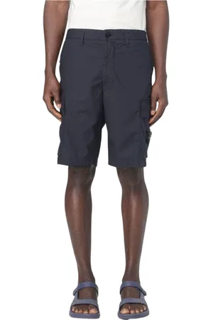 Stone Island Homme, Shorts, Bleu, Taille: W33 Shorts Cargo Classiques