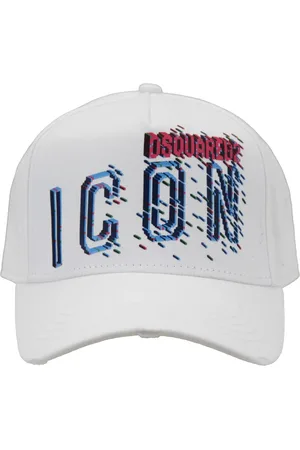 Dsquared2 Unisex, Accessoires, Blanc, Taille: ONE Size Casquette de baseball Icon avec boucle