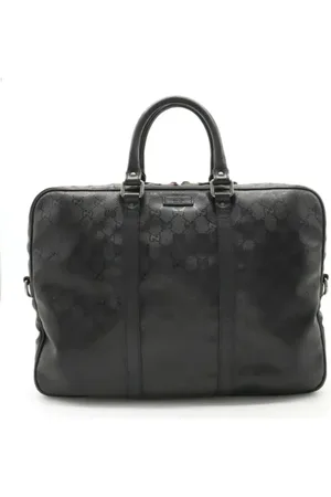 Gucci Homme, Pre-owned, Noir, Taille: ONE Size Pre-owned Cuir sacoches-mallettes