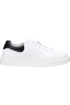 Cult Homme, Chaussures, Blanc, Taille: 43 EU Baskets blancs minimalistes en cuir
