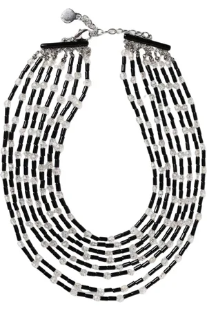 Emporio Armani Femme, Accessoires, Noir, Taille: ONE Size Collier de Perles Noir