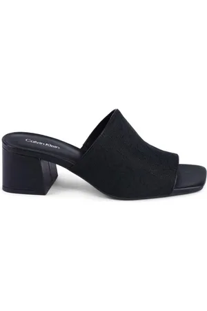 Calvin Klein Femme, Chaussures, Noir, Taille: 36 EU Sandales Noires Écologiques à Bride