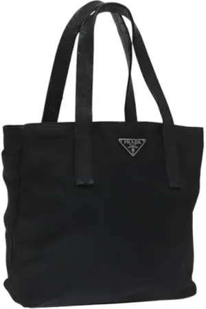 Prada Femme, Pre-owned, Noir, Taille: ONE Size Pre-owned Nylon sacs-main