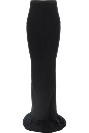 Rick Owens Femme, Jupes, Noir, Taille: 36 FR Jupe Noire en Jersey Taille Élastique