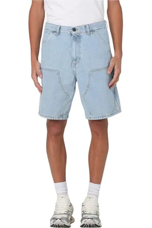 Carhartt Homme, Shorts, Bleu, Taille: W34 Shorts Denim Marine Homme Élégant