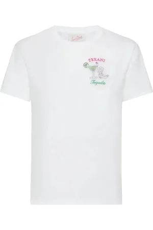 MC2 SAINT BARTH Femme, Tops, Blanc, Taille: 38 FR T-shirt en coton