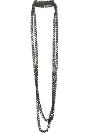 Brunello Cucinelli Femme, Accessoires, Noir, Taille: ONE Size Collier de Luxe en Bijou