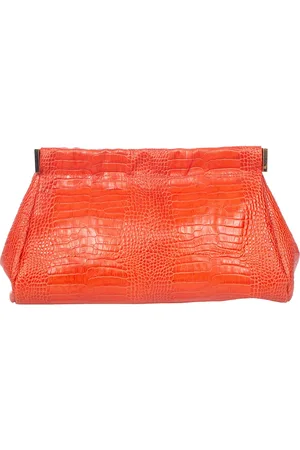 Aldo tramontano Femme, Sacs, , Taille: ONE Size Pochette en cuir imprimé croco