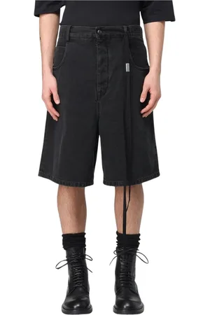 ANN DEMEULEMEESTER Homme, Shorts, Bleu, Taille: XL Shorts en Denim Coupe Décontractée à Cordon