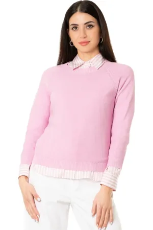 Max Mara Femme, Pulls, Rose, Taille: 38 FR Pull en coton - Couleur Rose Berry