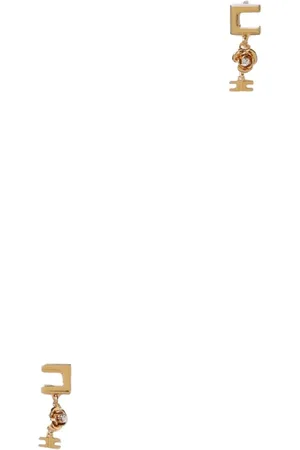 Elisabetta Franchi Femme, Accessoires, Jaune, Taille: ONE Size Boucles d